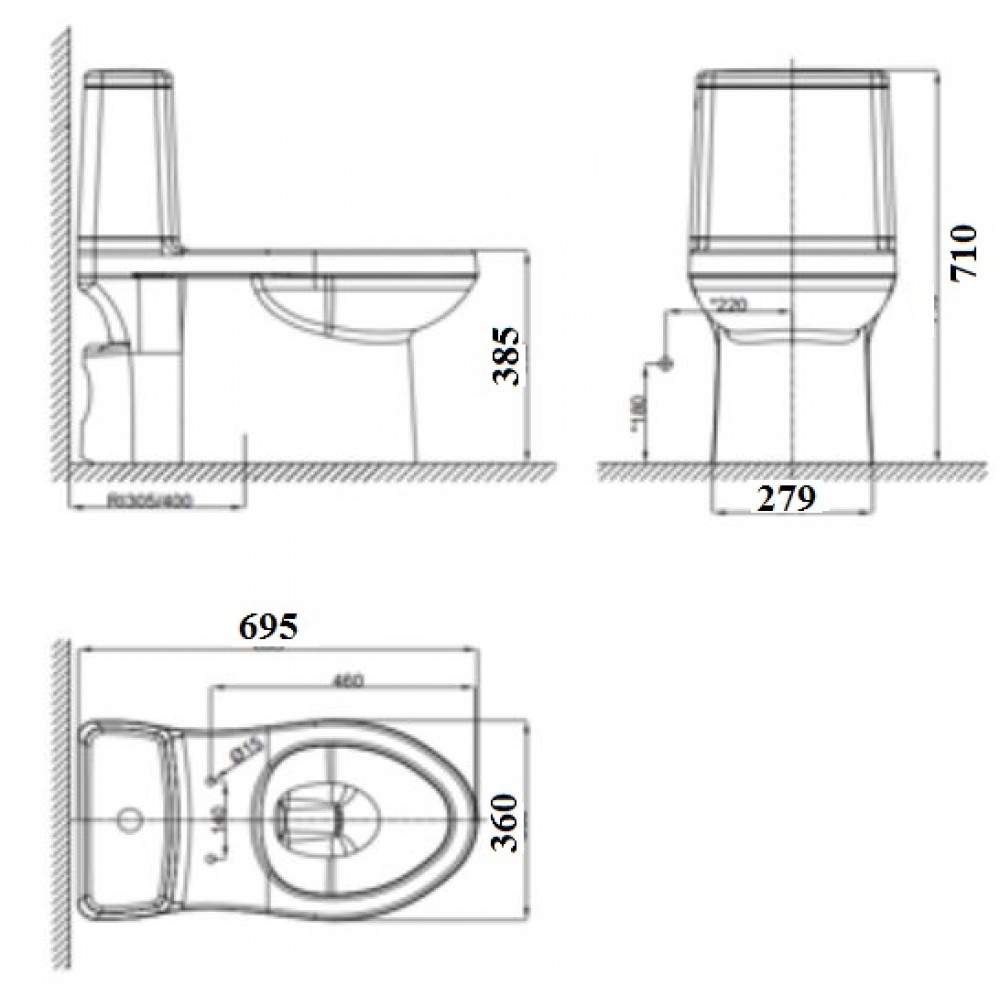 Bồn Cầu American Standard VF-1858S Dòng Cozy