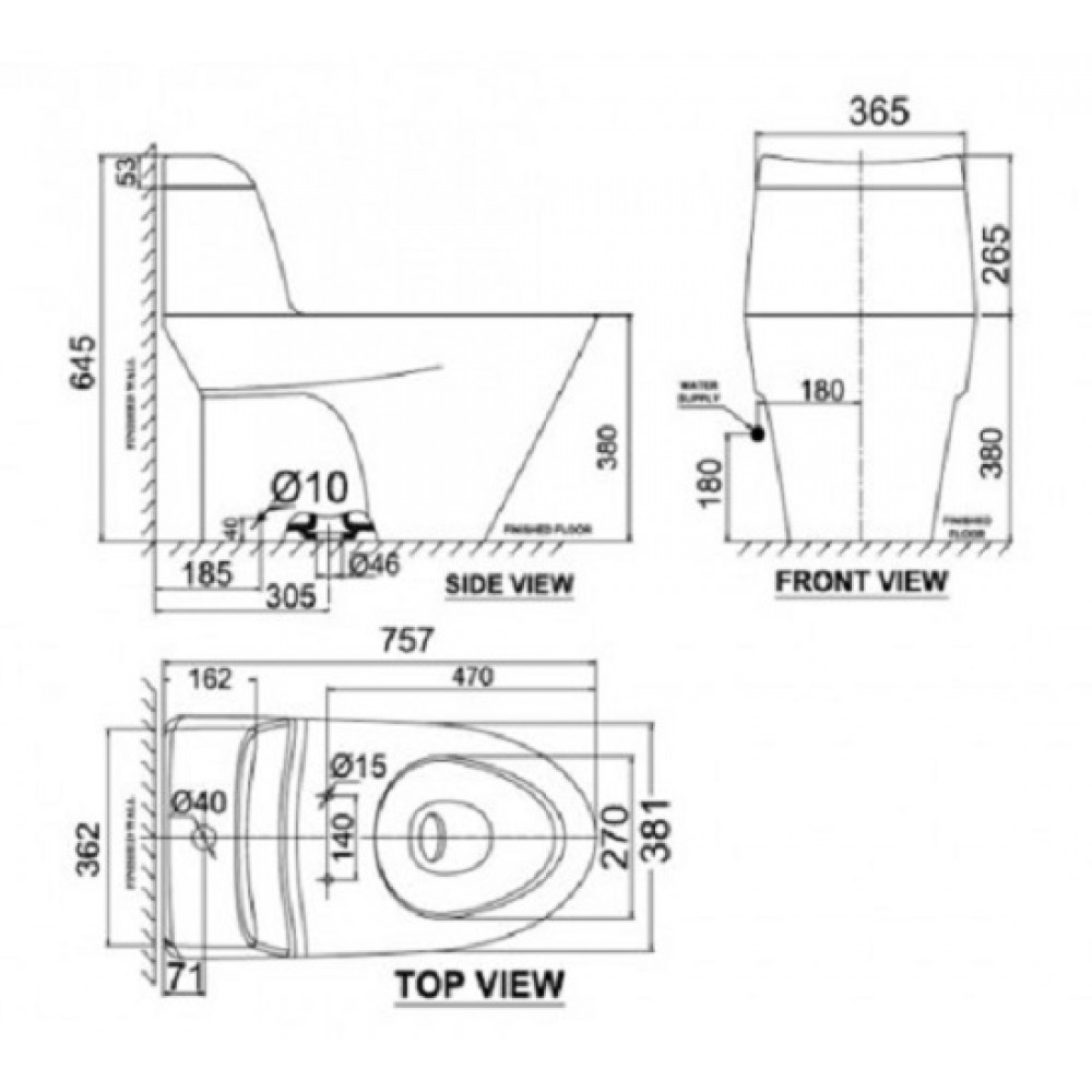 Bồn Cầu American Standard VF-2010S Dòng Activa Nắp Rửa Cơ
