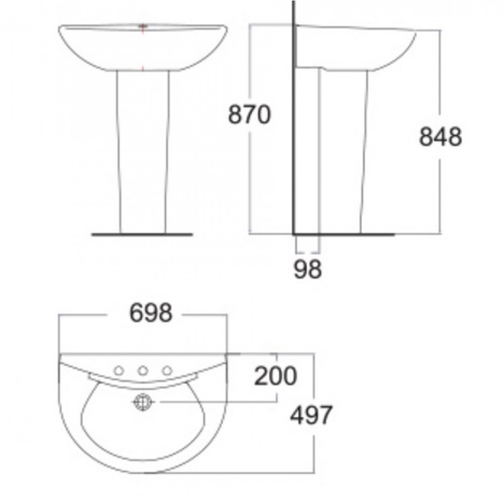 Chậu Lavabo American Standard 0956WT/0775WT