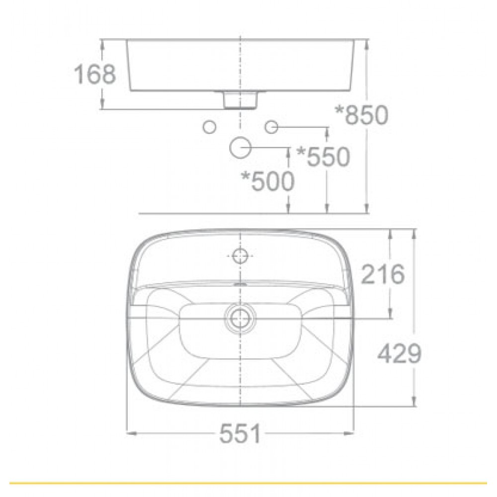 Chậu rửa mặt lavabo American WP0618