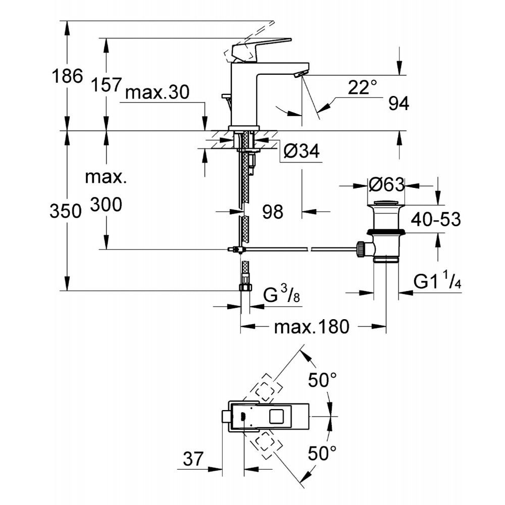 ban-ve-voi-chau-grohe-eurocube-size-s-23127000