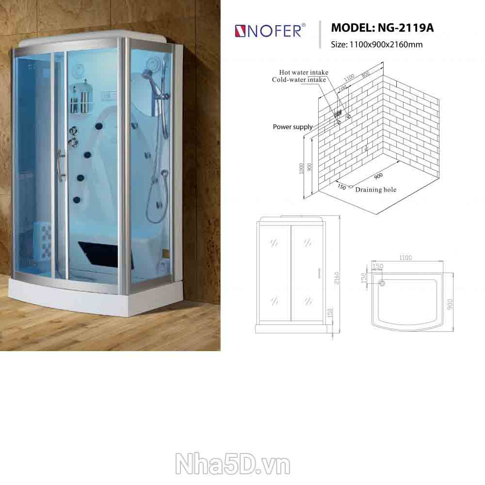 Phòng xông hơi NOFER NG2119A