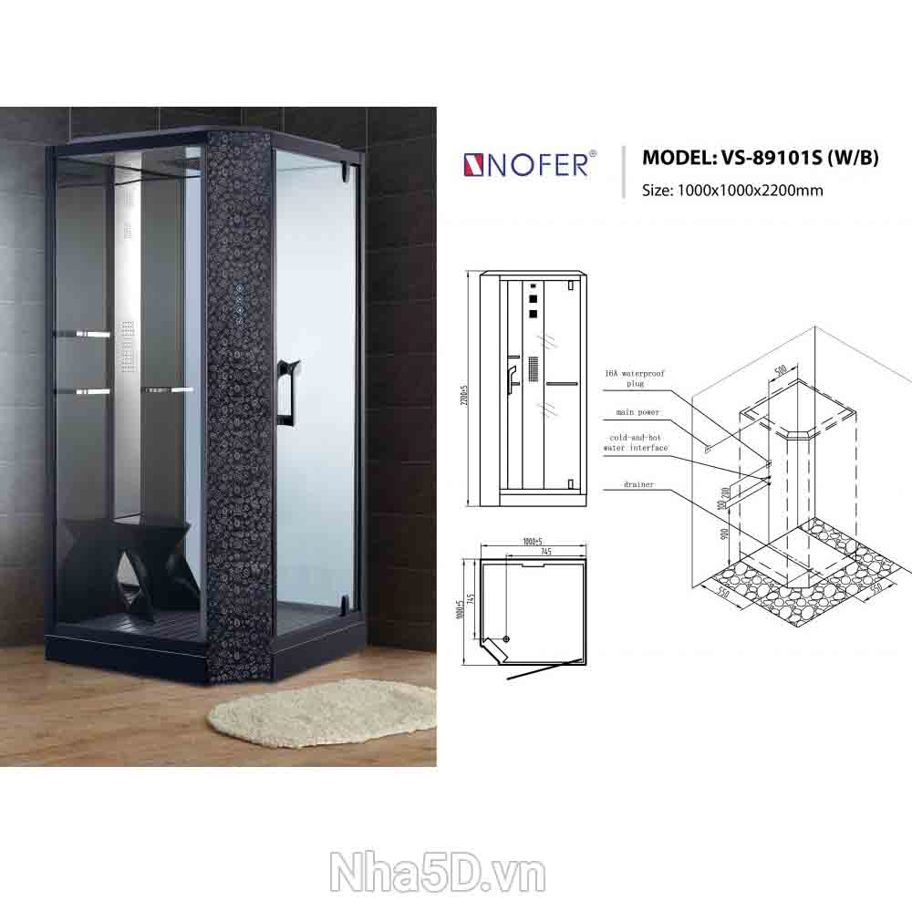 Phòng xông hơi NOFER VS89101S