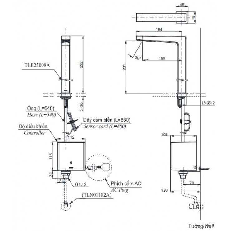 ban-ve-voi-cam-ung-toto-tle25008a